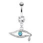 Piercing nombril oeil larme