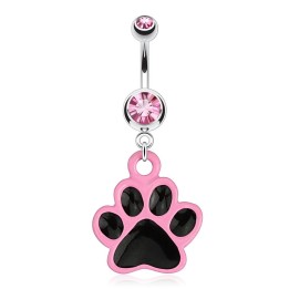 Piercing nombril patte animal