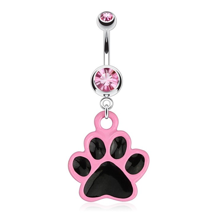 Piercing nombril patte animal