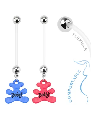 Piercing nombril de grossesse ourson