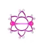 Piercing Téton Bouclier Floral Violet