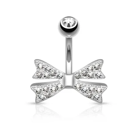 Piercing nombril noeud gemmes