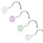 Piercing nez boule à paillettes