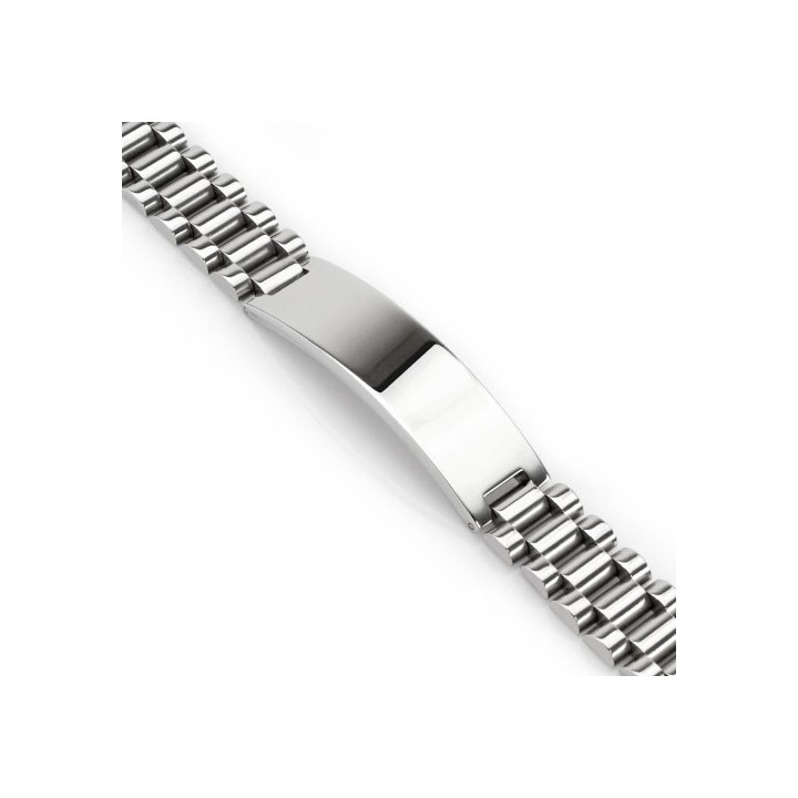 Bracelet homme acier plaque