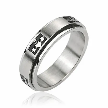 Bague tournante claddagh 