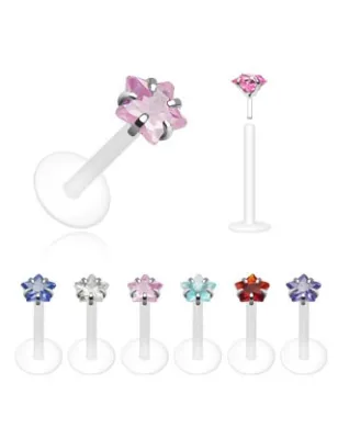Piercing Labret Bioflex Pierre étoile