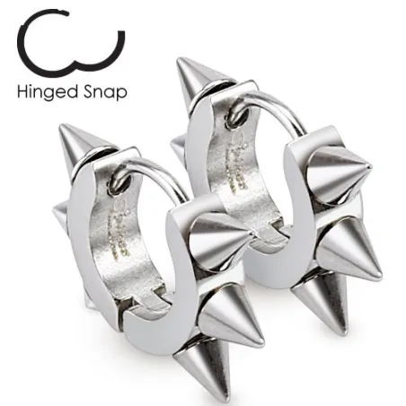 Fausses boucles d'oreilles argenté