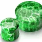 Piercing plug corail vert