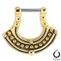 Piercing septum doré motif tribal