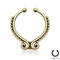 Faux piercing septum perlé