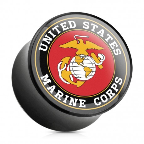 Piercing plug acrylique US Marine