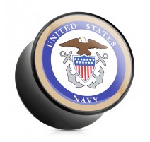 Piercing plug acrylique US Navy
