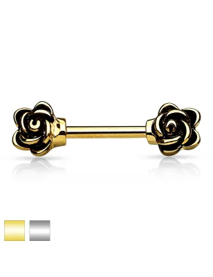 Piercing téton fleurs