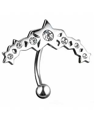 Piercing nombril inversé étoiles
