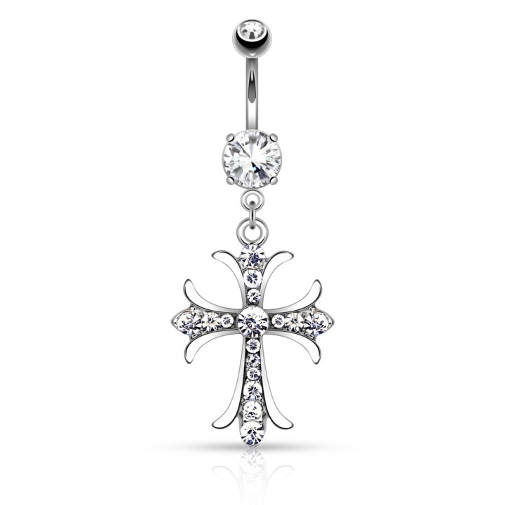 Piercing nombril croix celtique