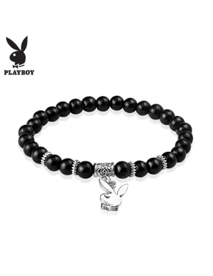 Bracelet Playboy doré charms strass
