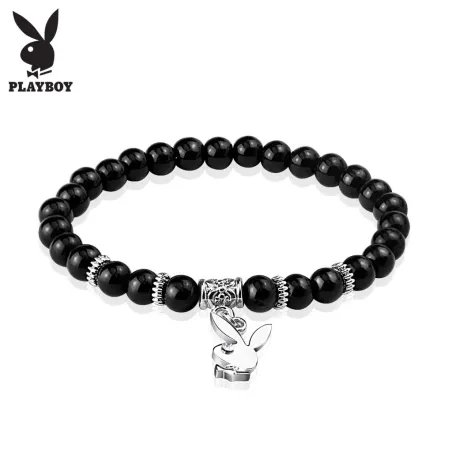 Bracelet Playboy doré charms strass