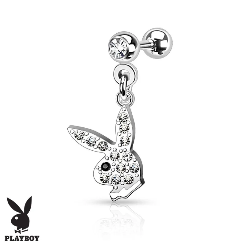 Piercing cartilage pendentif Playboy