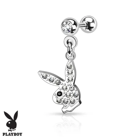 Piercing cartilage pendentif Playboy