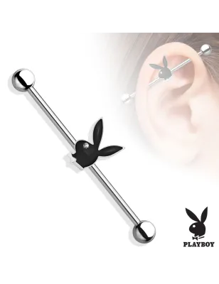 Piercing industriel Playboy rouge