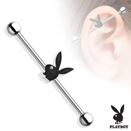 Piercing industriel Playboy rouge