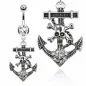 Piercing nombril ancre marine pirate Piercing nombril ancre marine pirate