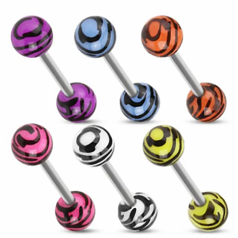 Piercing Langue Zébré