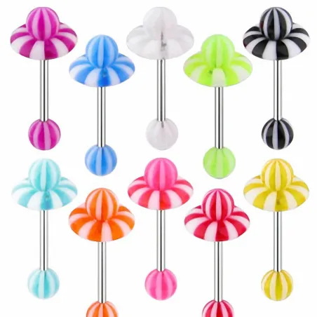 Piercing langue Candy Billes et Bouée de sauvetage