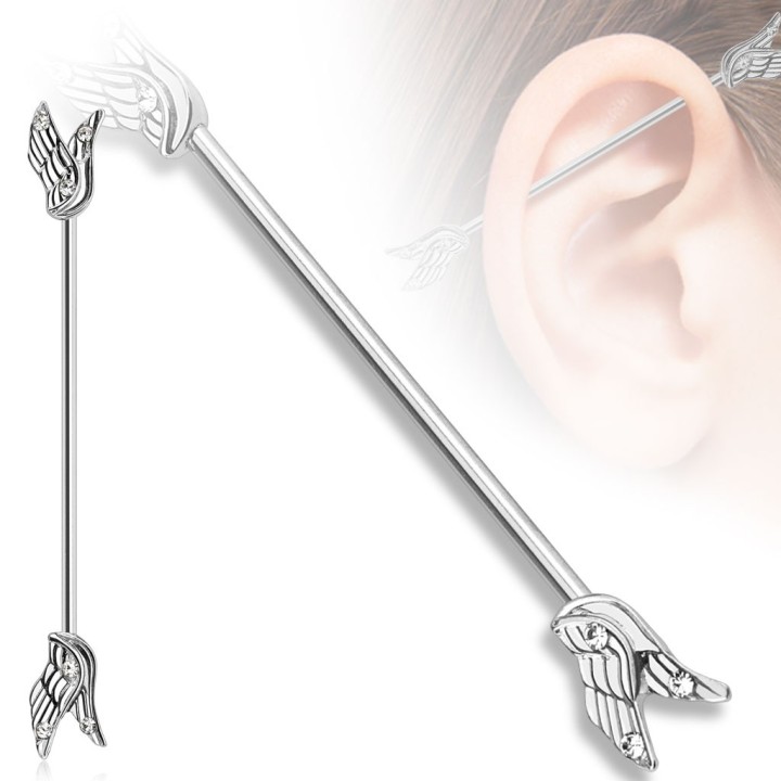 Piercing industriel angel wings