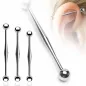 Piercing oreille Industriel "Bump" Boules