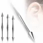 Piercing oreille Industriel "Bump" Pointes