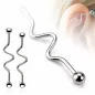 Piercing oreille Industriel Vagues Boules