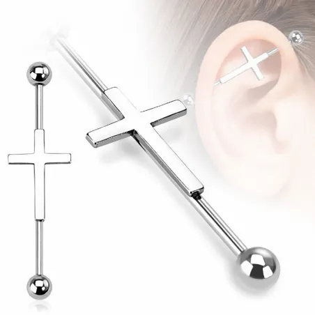 Piercing industriel croix