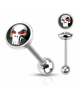 Piercing langue skull