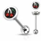 Piercing langue cerise