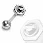 Piercing langue Boulon / Vis en acier chirurgical