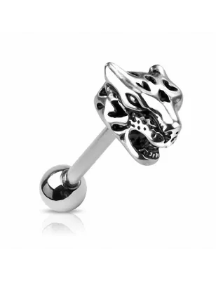 Piercing langue jaguar