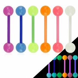 Piercing langue Bioflex Glow in the dark