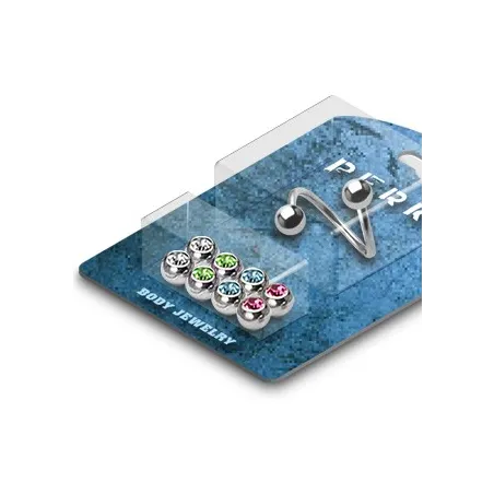 Pack Piercing Spirale Gemmes