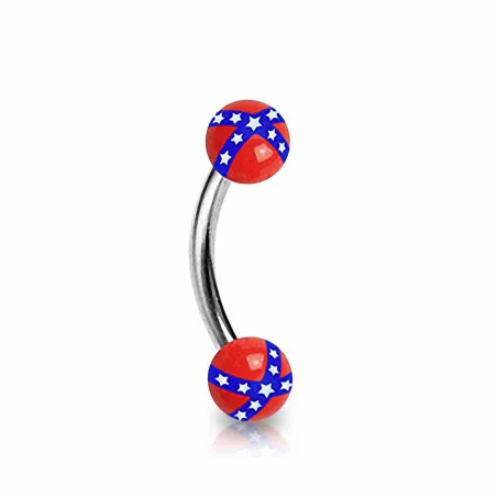 Piercing arcade Drapeau Rebelle 