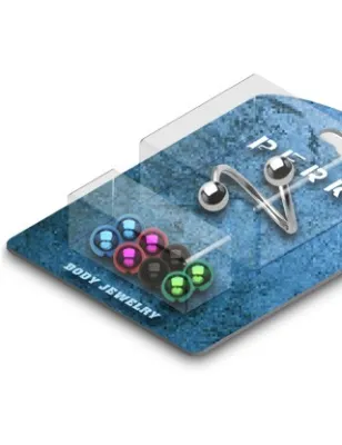 Pack Piercing Spirale Boules Titane