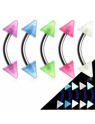 Lot de 5 piercing arcade Pointes Pastelles