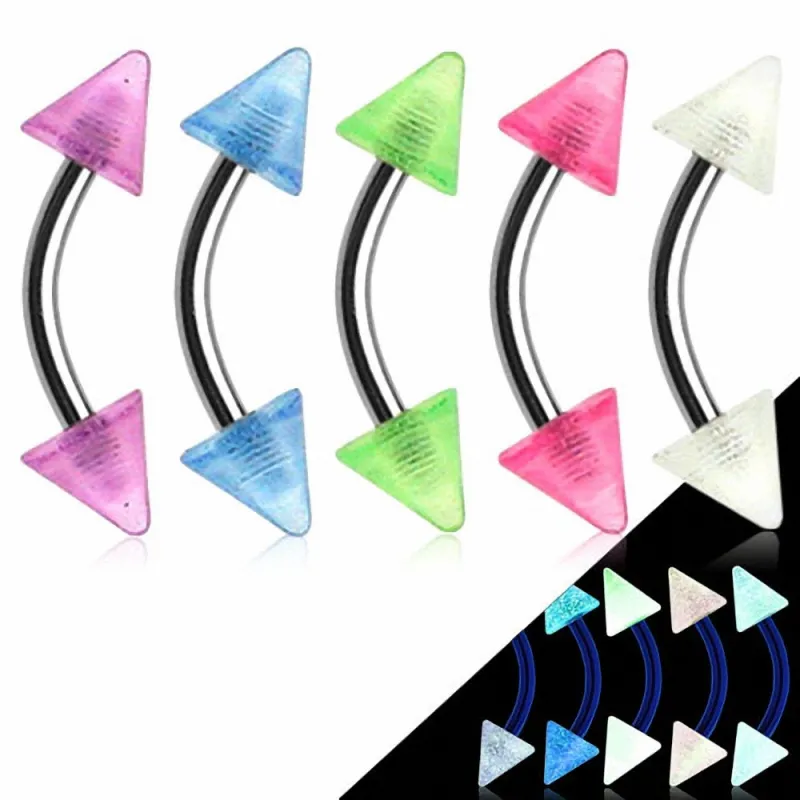 Lot de 5 piercing arcade Pointes Pastelles