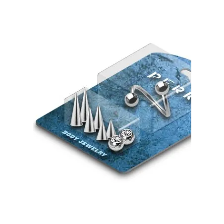 Pack Piercing Spirale Acier chirurgical