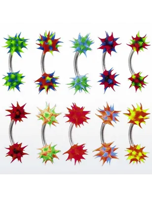 Piercing Arcade Boules Silicone Spikes