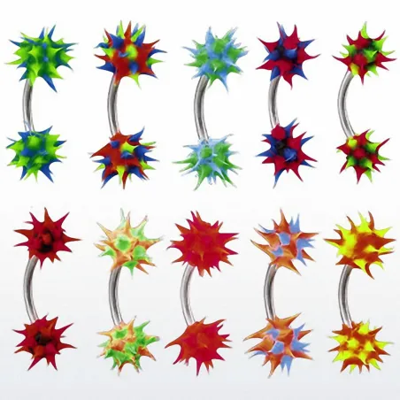 Piercing Arcade Boules Silicone Spikes