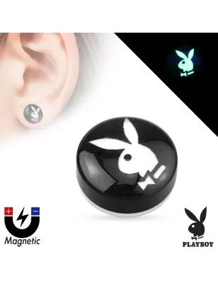 Faux piercing plug magnétique Playboy
