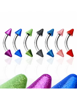 Piercing arcade Pointes Effet Métallisé