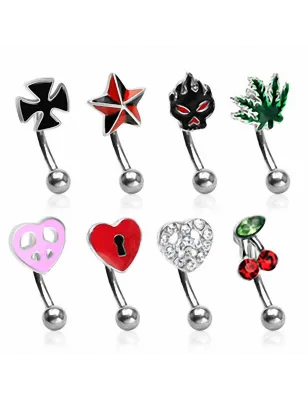 Lot de 8 piercing arcade Fantaisies