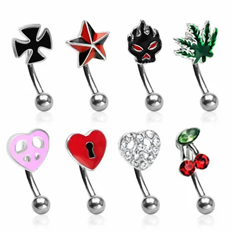 Lot de 8 piercing arcade Fantaisies